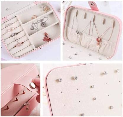 Travel Jewelry Box – Double-Layer Organizer Case for Rings, Earrings & Necklaces | Ziffle