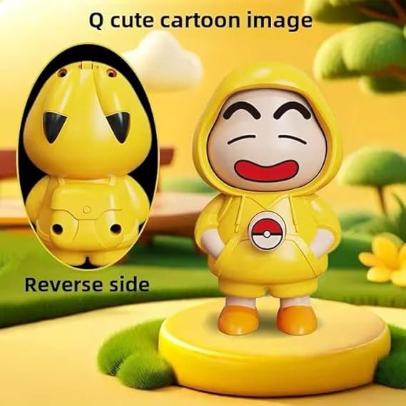 Shinchan Face Changing Keychain – Cartoon Character Toy Key Holder