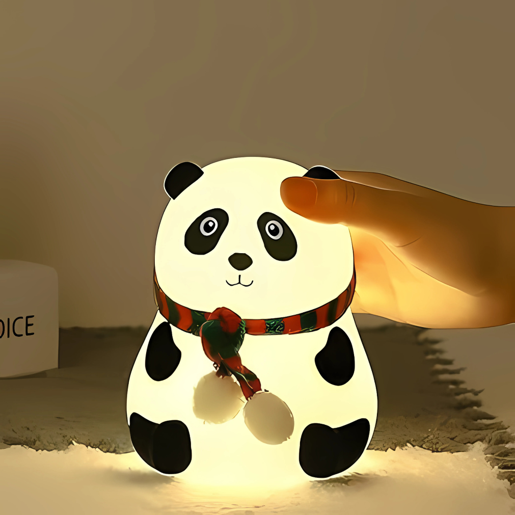 Panda Night Light – Soft Silicone Touch Lamp with Warm Glow & Tap Control
