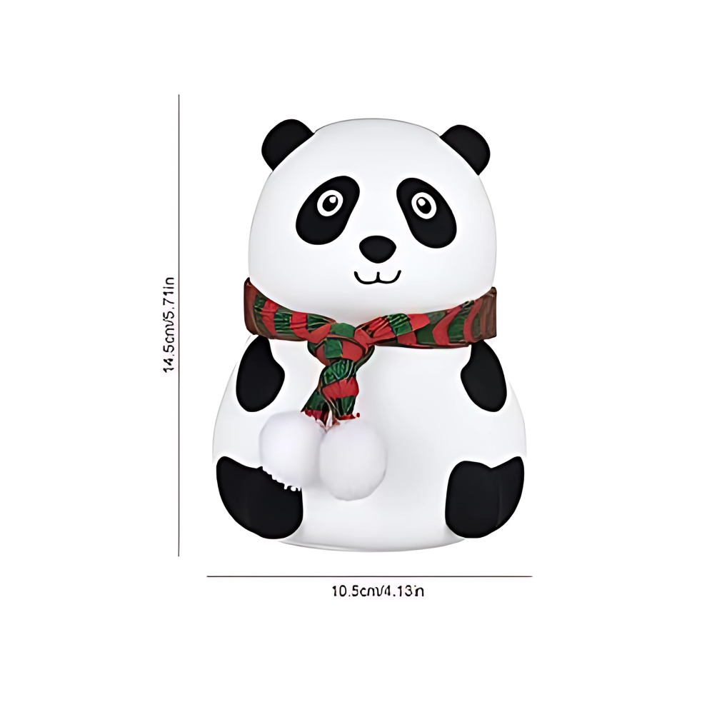 Panda Night Light – Soft Silicone Touch Lamp with Warm Glow & Tap Control