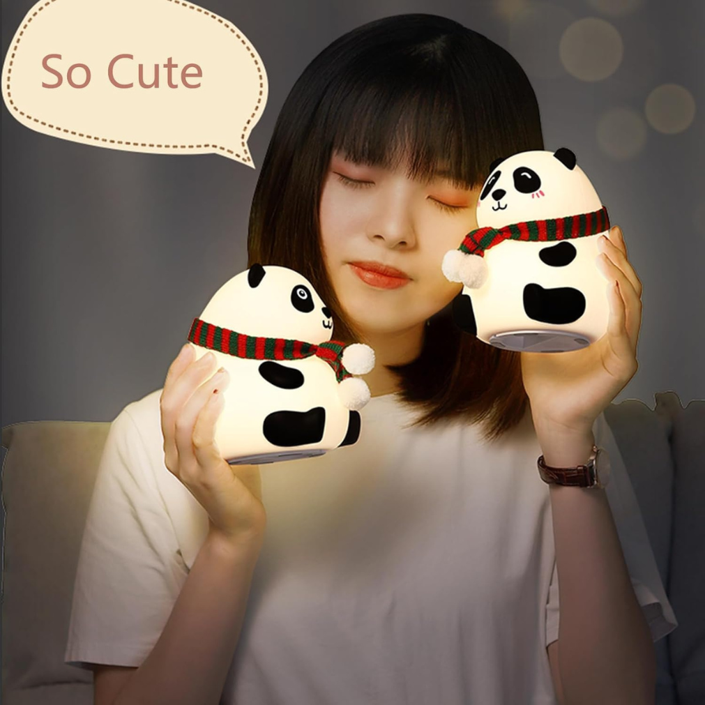Panda Night Light – Soft Silicone Touch Lamp with Warm Glow & Tap Control